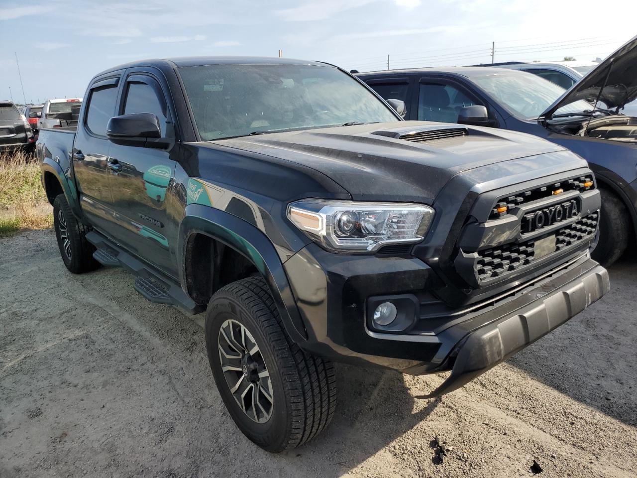 2021 Toyota Tacoma VIN 5TFCZ5AN9MX274076 Copart auction photo, water/flood / front end damage thumbnail 4