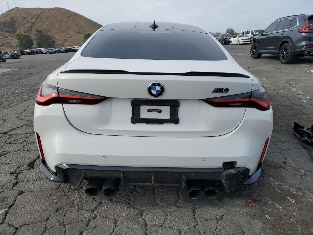 2021 BMW M4 VIN WBS33AZ09MCH29191 Copart auction photo, side / front end damage thumbnail 6