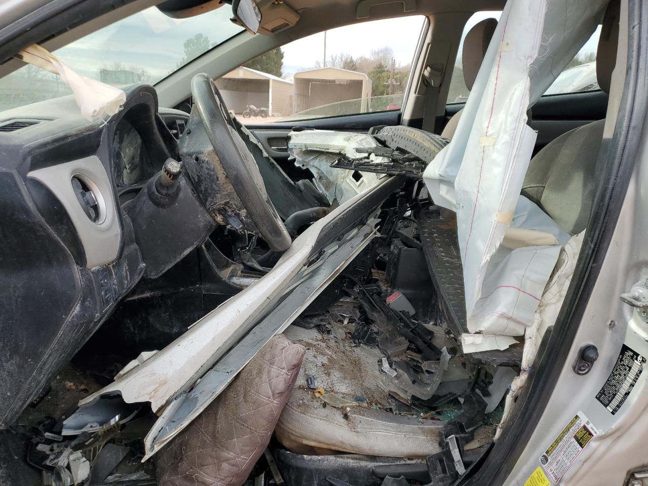 2017 Toyota Corolla VIN 5YFBURHE8HP710914 Copart auction photo, all over damage thumbnail 7