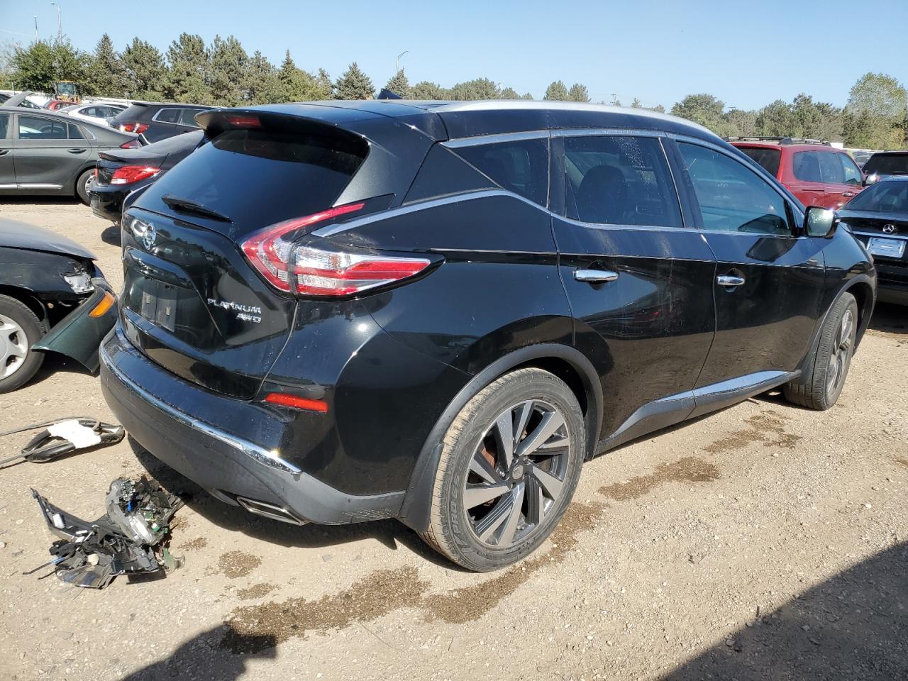 2015 Nissan Murano VIN 5N1AZ2MH3FN272720 Copart auction photo, front end damage thumbnail 3