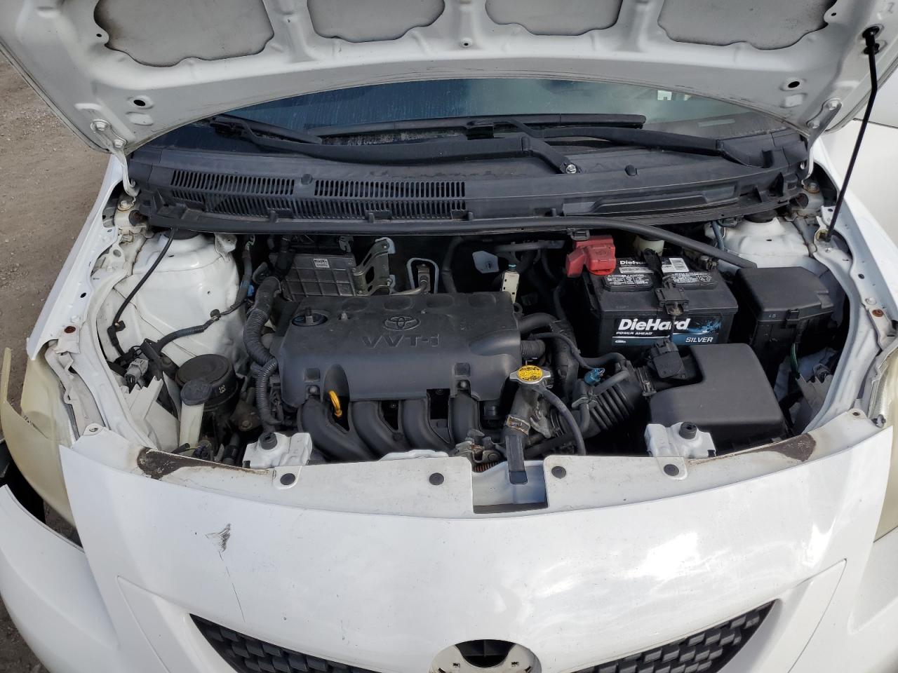 2012 Toyota Yaris VIN JTDBT4K34CL017143 Copart auction photo, front end / side damage thumbnail 11