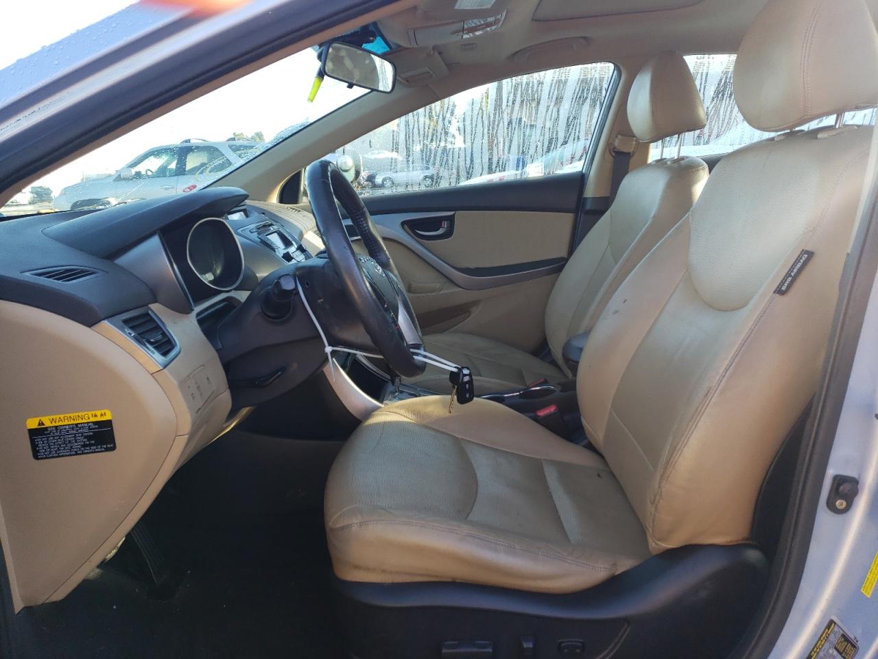 2013 Hyundai Elantra VIN KMHDH4AE6DU677723 Copart auction photo, vandalism damage thumbnail 7