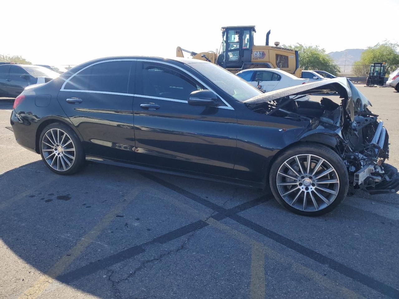 2016 Mercedes-Benz C-klasse VIN 55SWF4KB3GU111814 Copart auction photo, front end damage thumbnail 4