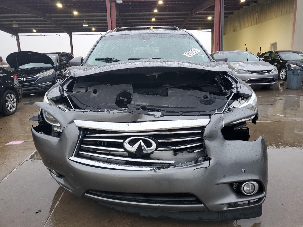2015 Infiniti QX60 VIN 5N1AL0MM8FC553460 Copart auction photo, front end damage thumbnail 5