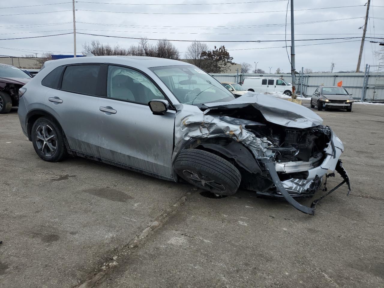 2024 Honda HR-V VIN 3CZRZ2H79RM741391 Copart auction photo, front end damage thumbnail 4