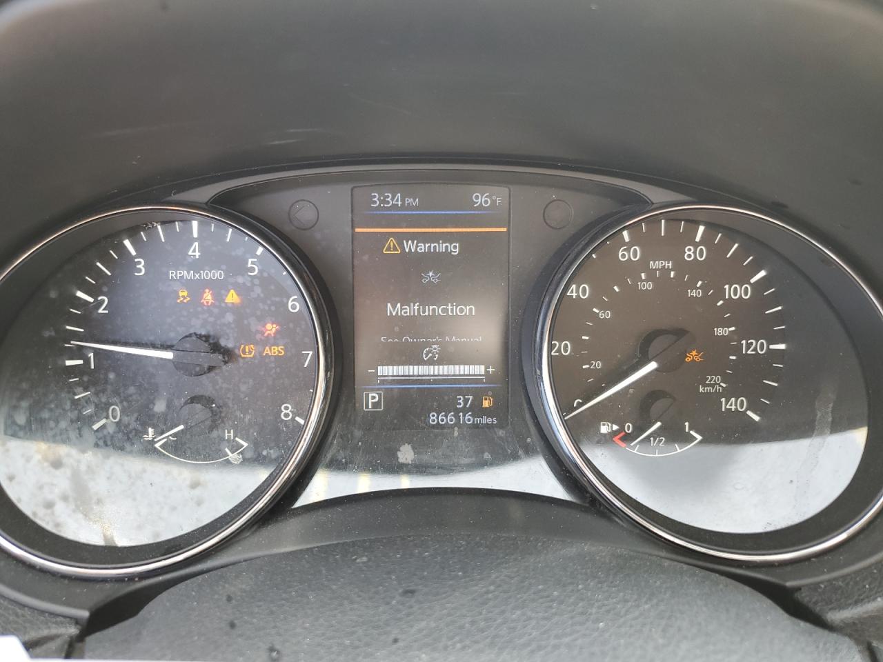 2020 Nissan Rogue VIN 5N1AT2MT5LC714071 Copart auction photo, front end damage thumbnail 9