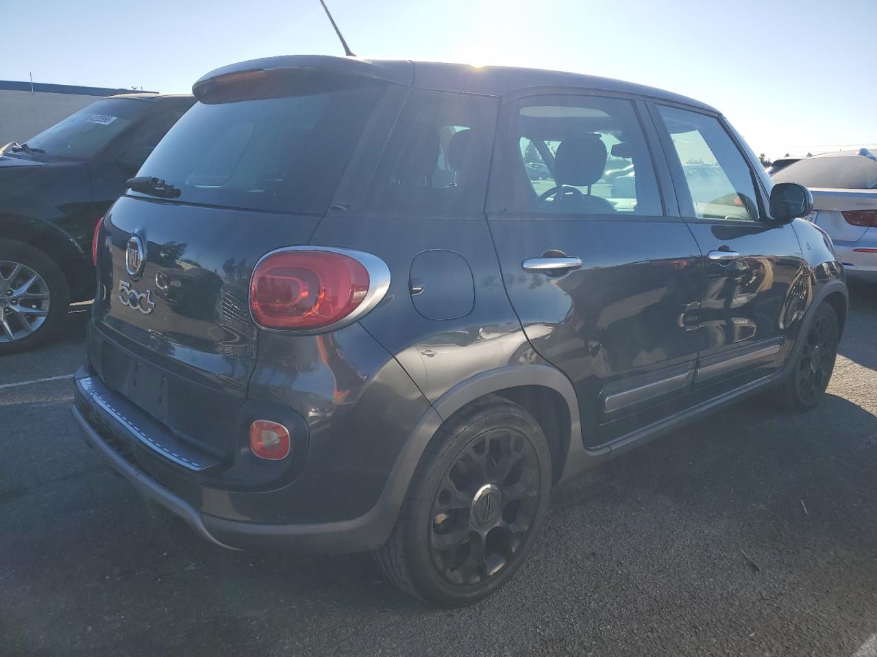 2014 Fiat 500 VIN ZFBCFADH8EZ013893 Copart auction photo, top/roof damage thumbnail 3