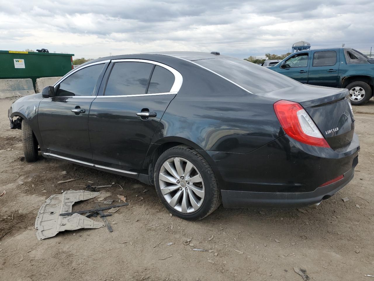 2014 Lincoln MKS VIN 1LNHL9EK2EG606371 Copart auction photo, front end damage thumbnail 2