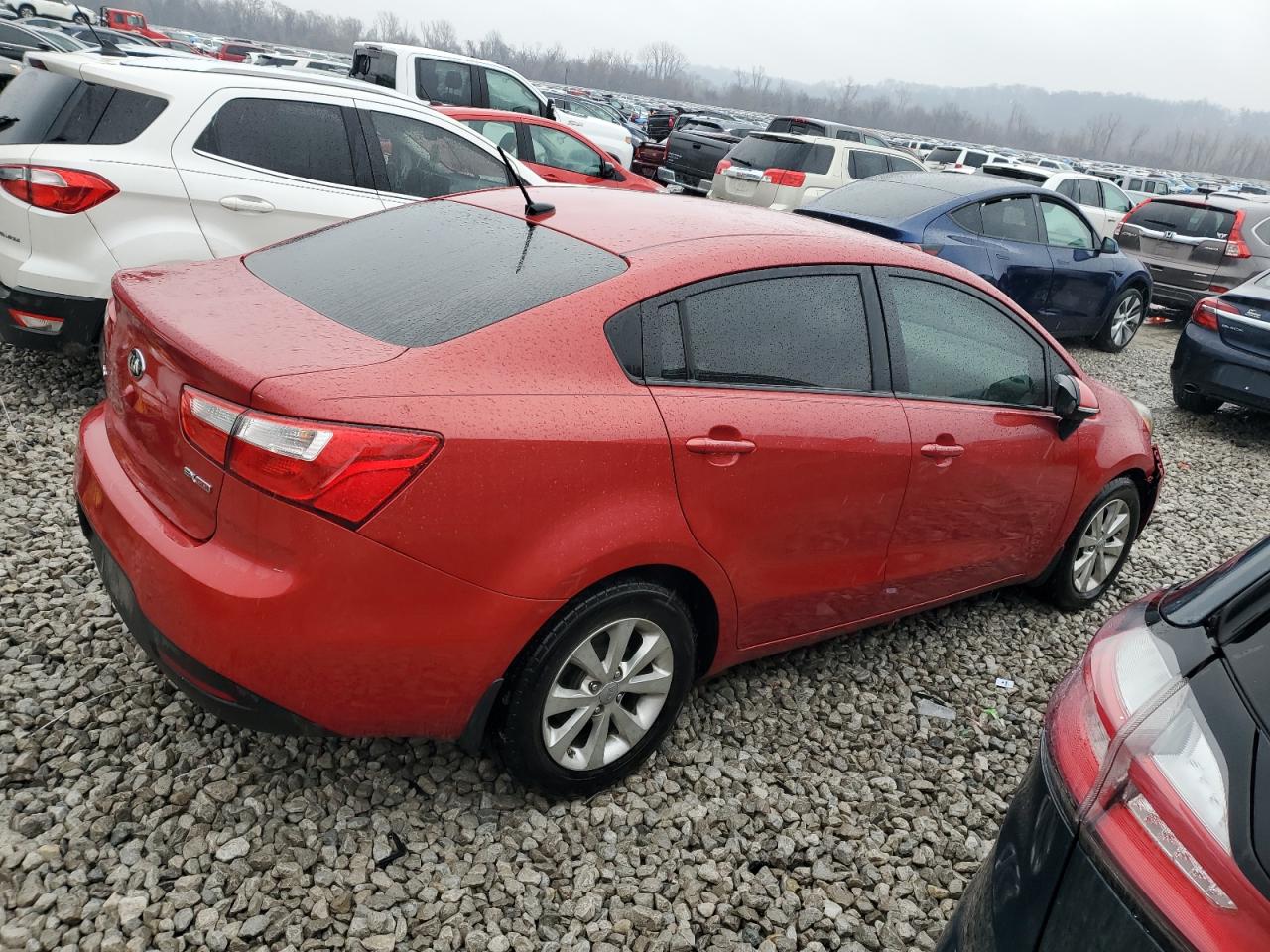 2015 KIA Rio VIN KNADN4A34F6448442 Copart auction photo, front end damage thumbnail 3