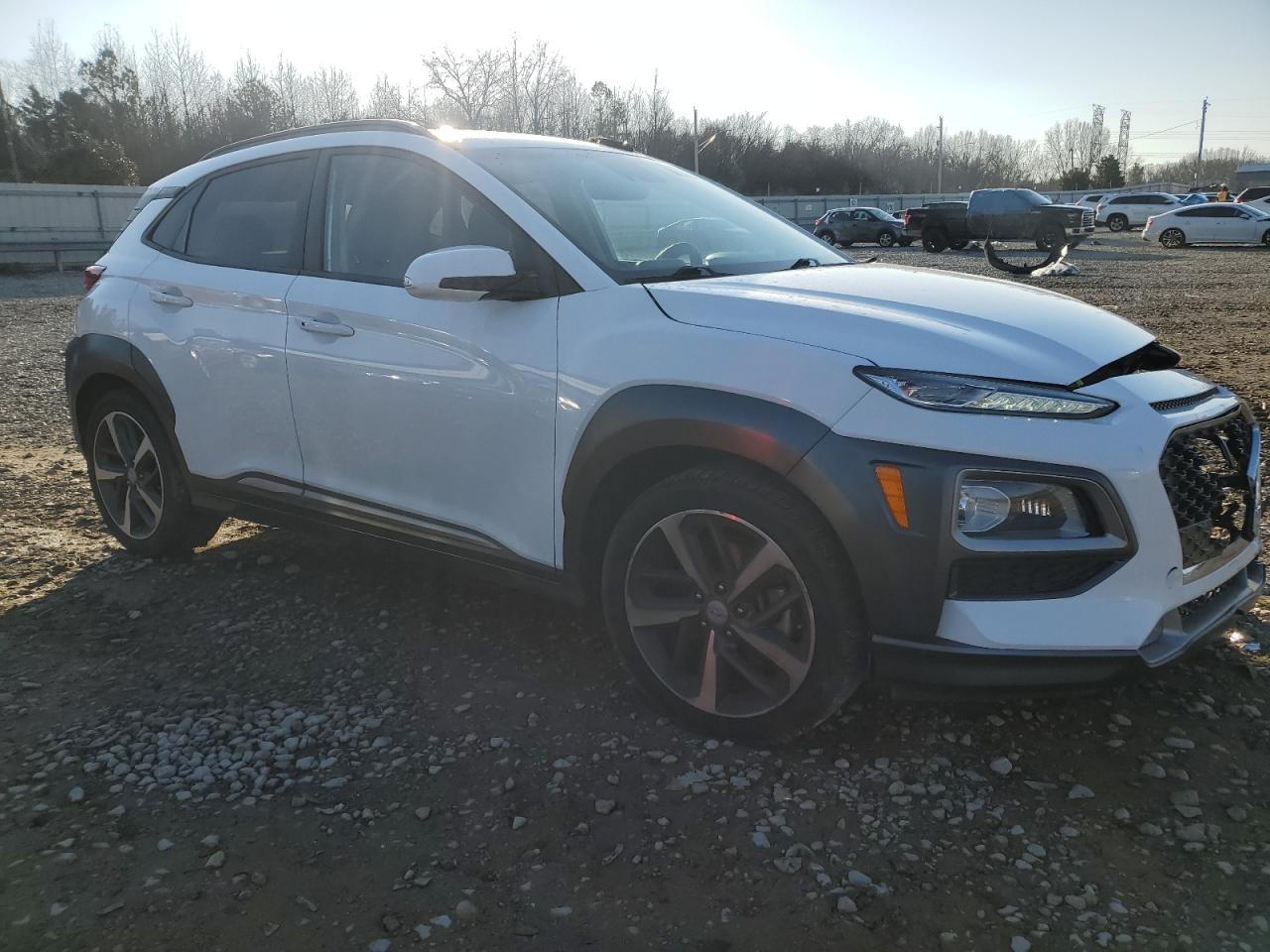 2021 Hyundai Kona VIN KM8K33A58MU715825 Copart auction photo, front end damage thumbnail 4