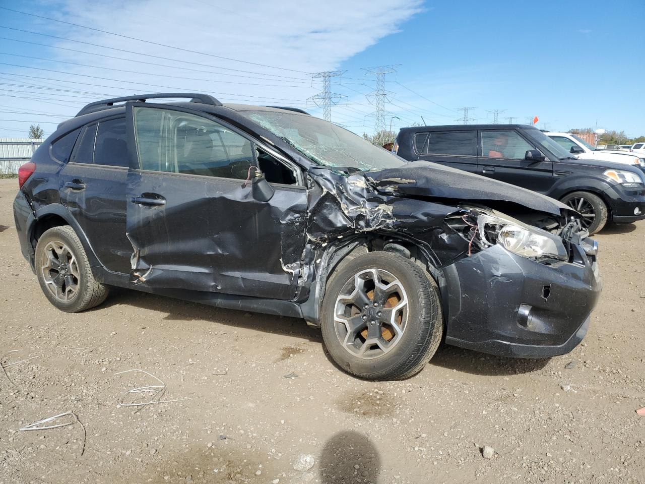 2015 Subaru XV VIN JF2GPADC1F8223549 Copart auction photo, side / front end damage thumbnail 4