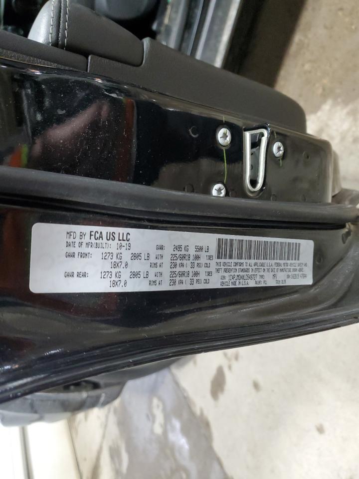 2020 Jeep Grand Cherokee VIN 1C4PJMDNXLD549727 Copart auction photo, rear end / side damage thumbnail 13