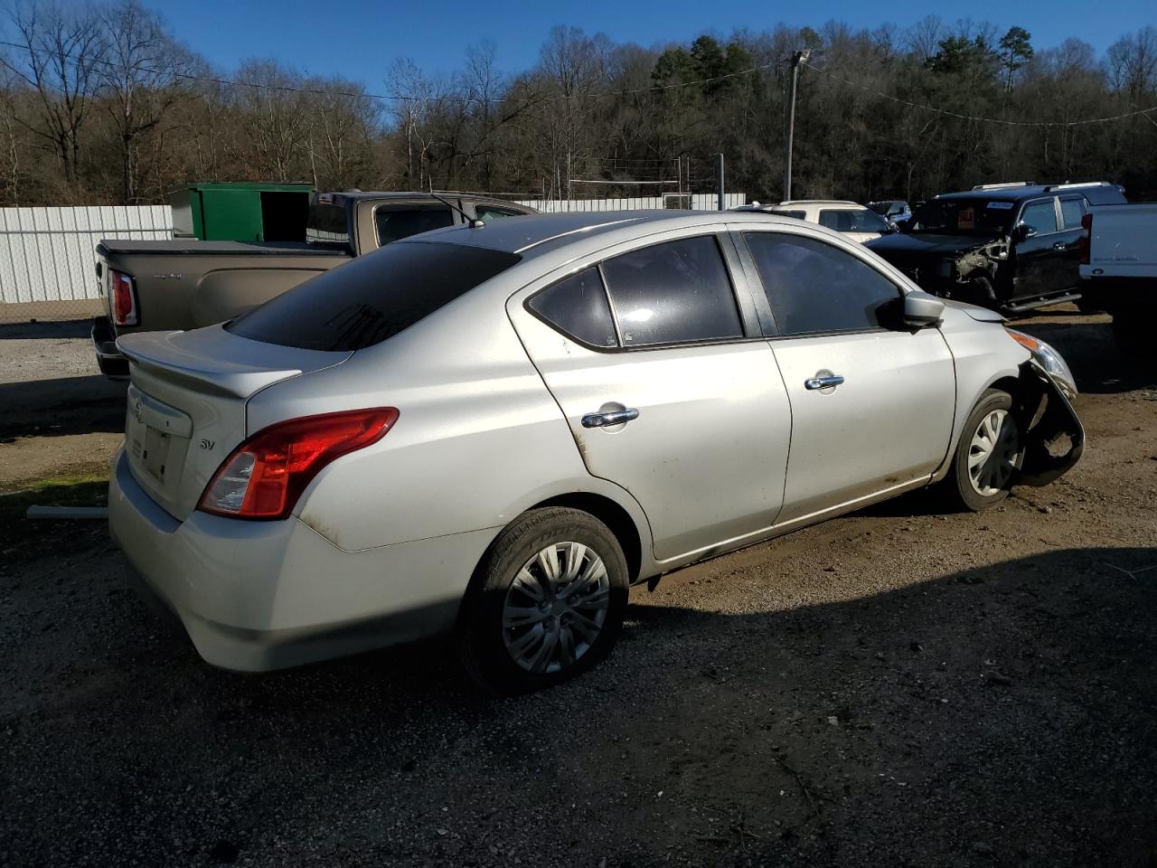 2019 Nissan Versa VIN 3N1CN7APXKL843473 Copart auction photo, front end / side damage thumbnail 3
