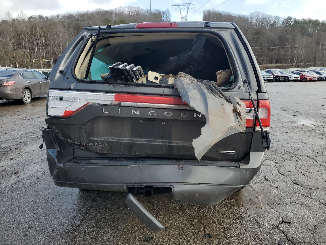 2015 Lincoln Navigator VIN 5LMJJ2JT8FEJ13561 Copart auction photo, rollover damage thumbnail 6