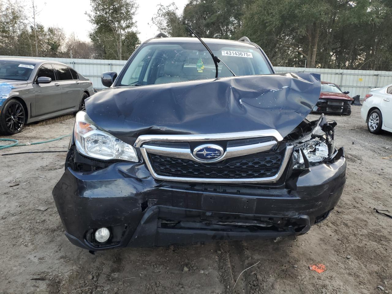 2015 Subaru Forester VIN JF2SJAHC7FH575010 Copart auction photo, front end damage thumbnail 5