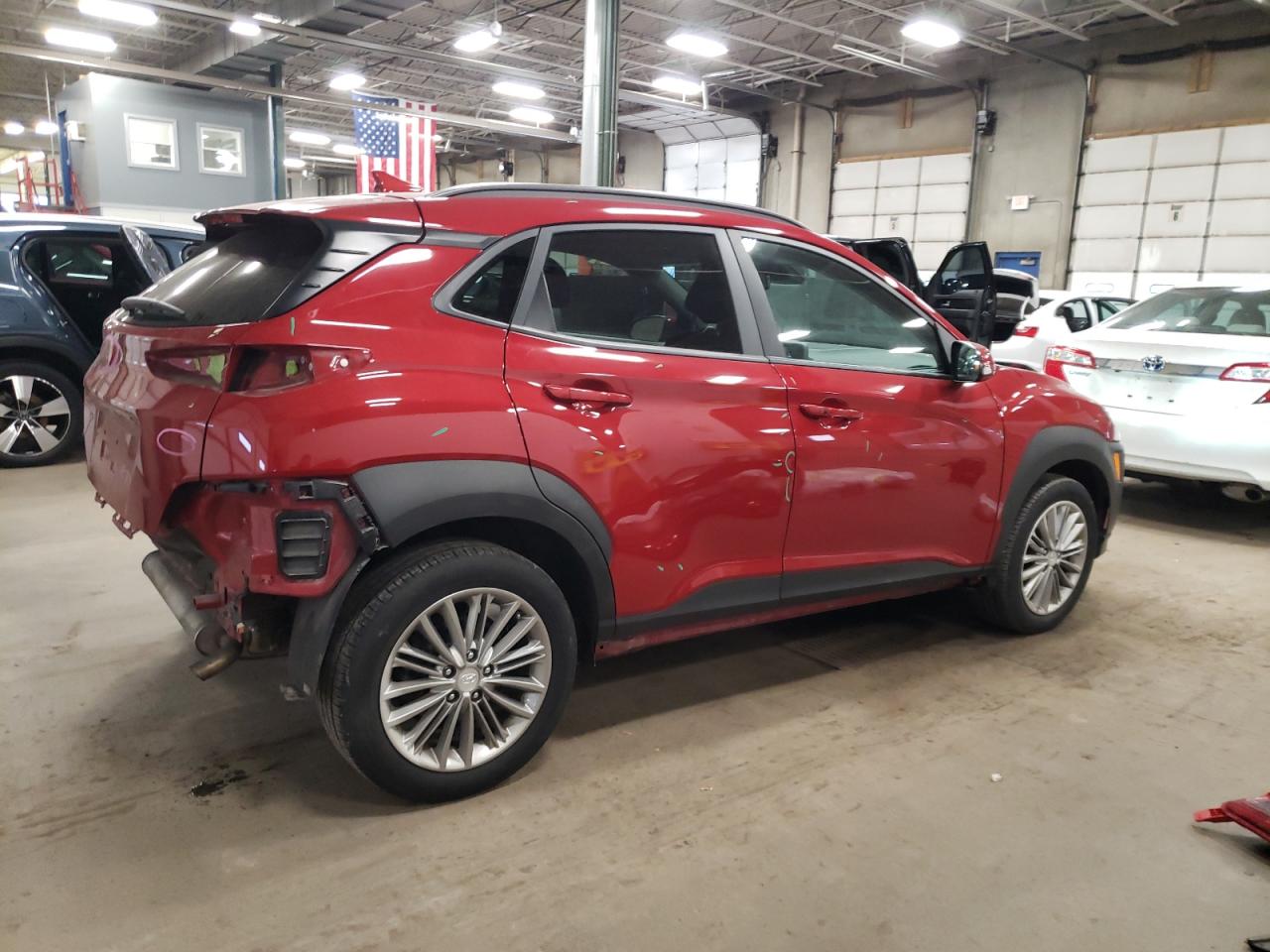 2019 Hyundai Kona VIN KM8K6CAA9KU254295 Copart auction photo, rear end damage thumbnail 3