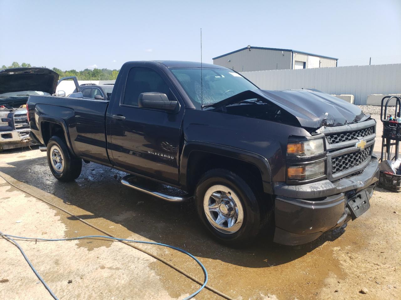 2014 Chevrolet Silverado VIN 1GCNCPEH8EZ371348 Copart auction photo, rear end / front end damage thumbnail 4