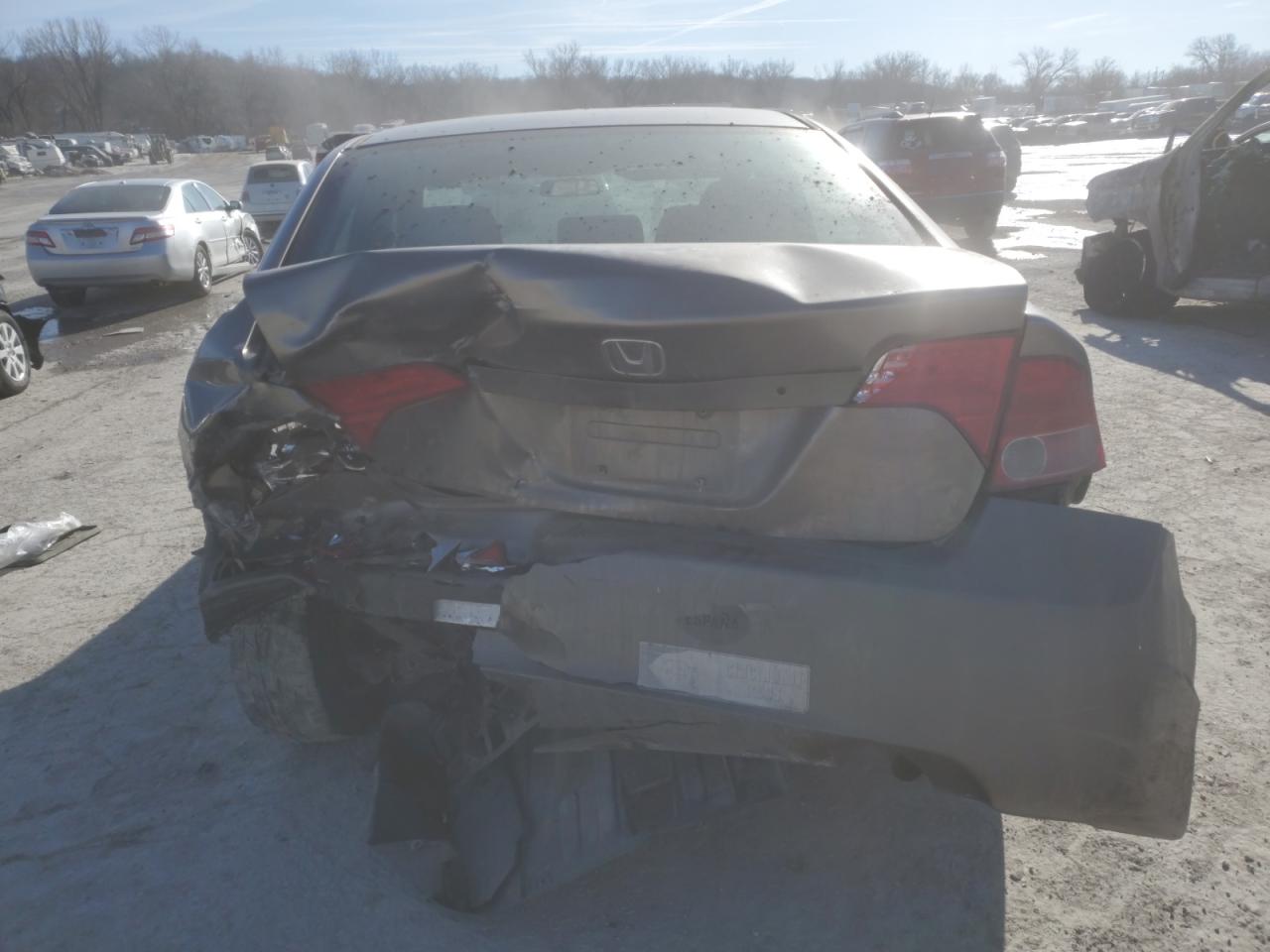 2006 Honda Civic VIN 1HGFA16806L024480 Copart auction photo, rear end damage thumbnail 6