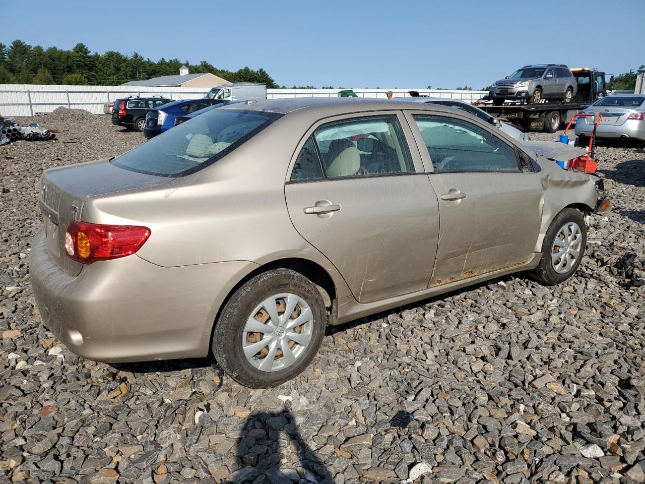 2009 Toyota Corolla VIN 2T1BU40E59C124123 Copart auction photo, front end / side damage thumbnail 3