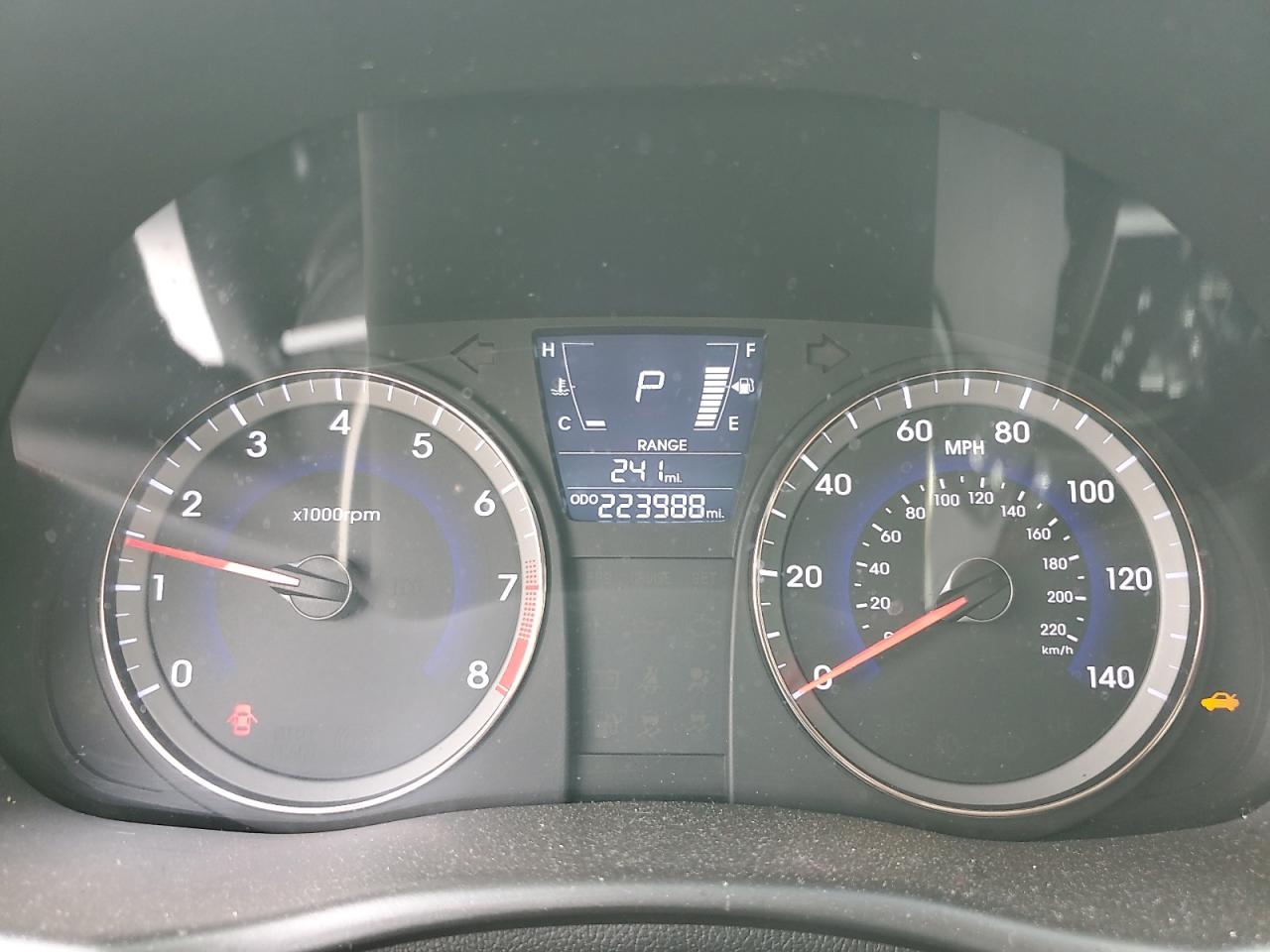 2013 Hyundai Accent VIN KMHCU5AE4DU105627 Copart auction photo, all over damage thumbnail 9