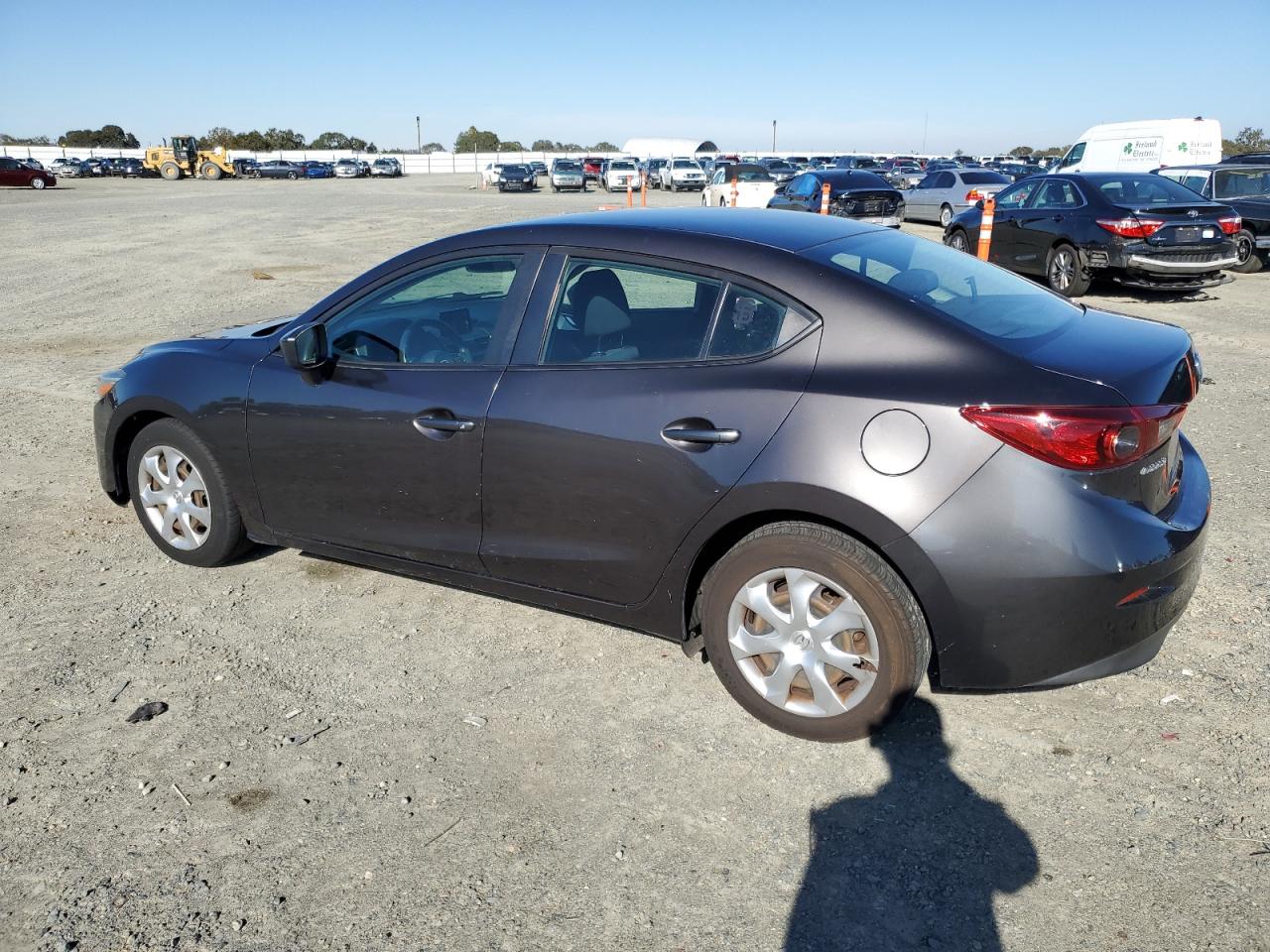 2017 Mazda 3 VIN 3MZBN1U77HM110153 Copart auction photo, side / front end damage thumbnail 2