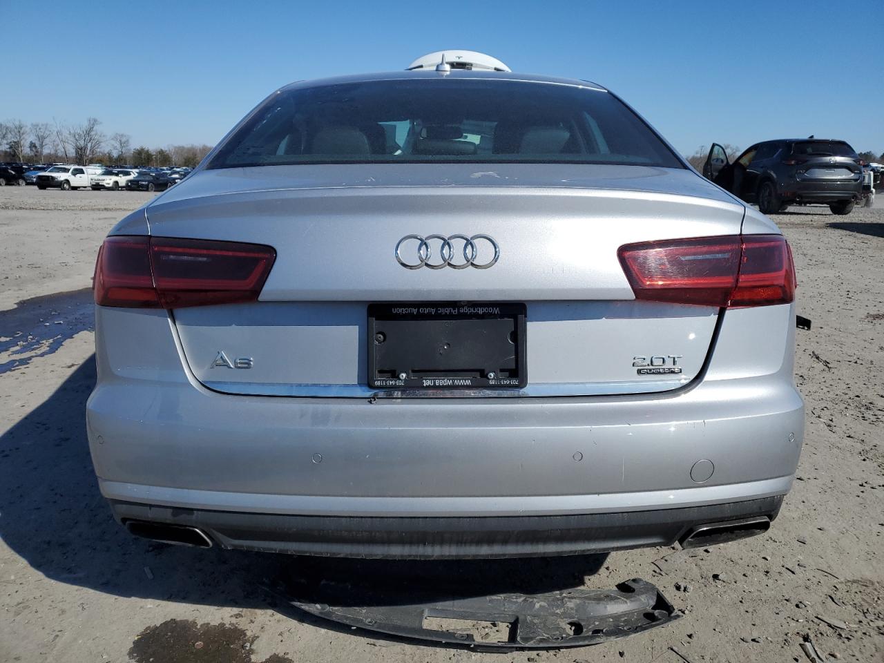 2016 Audi A6 VIN WAUGFAFC8GN012766 Copart auction photo, front end / side damage thumbnail 6