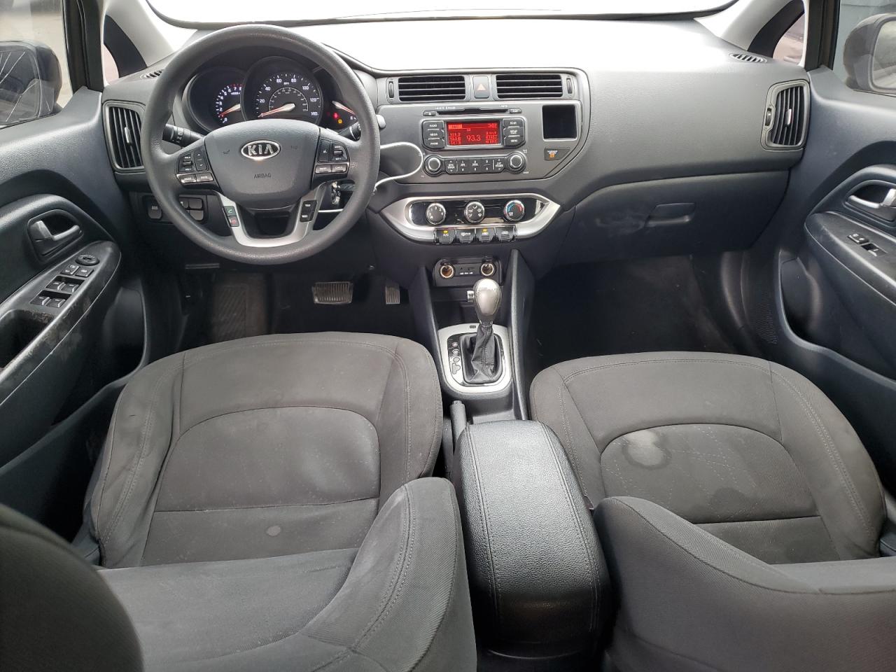 2012 KIA Rio VIN KNADN4A34C6063636 Copart auction photo, rear end / side damage thumbnail 8