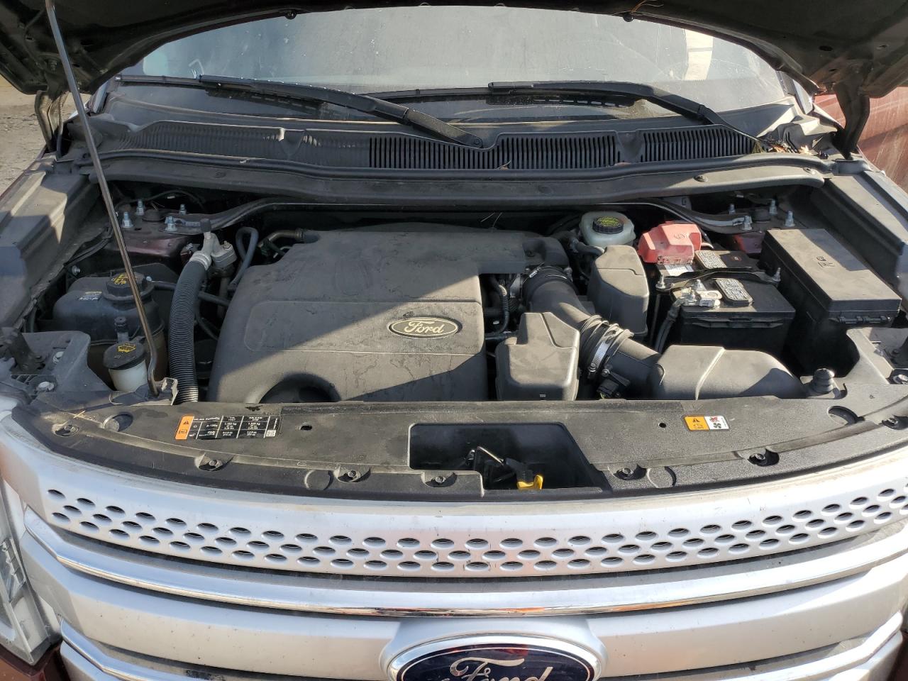 2015 Ford Explorer VIN 1FM5K7D86FGB21958 Copart auction photo, top/roof damage thumbnail 12