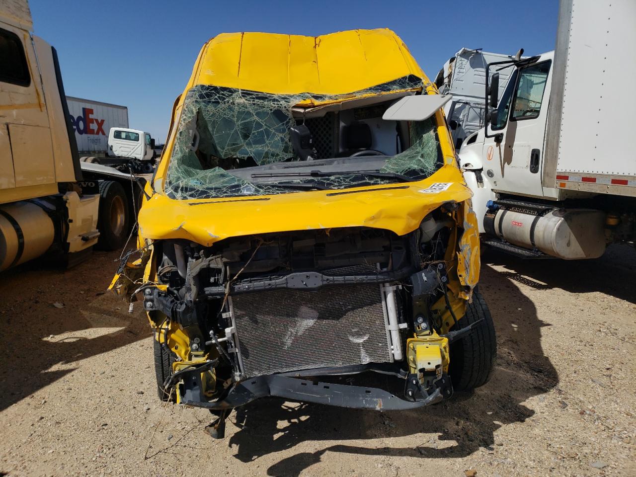 2021 Ford Transit VIN 1FTBR1X85MKA08184 Copart auction photo, all over damage thumbnail 5