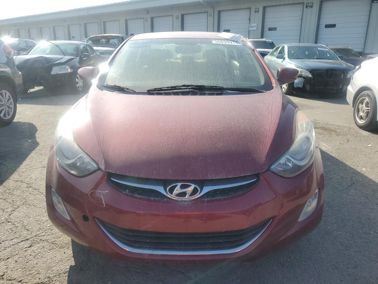 2013 Hyundai Elantra VIN 5NPDH4AE3DH417052 Copart auction photo, all over damage thumbnail 5