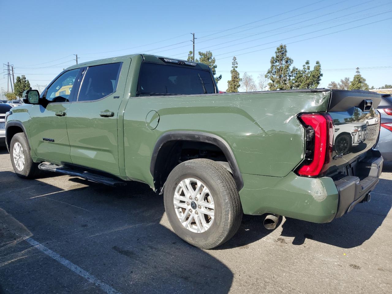 2022 Toyota Tundra VIN 5TFLA5EC3NX007386 Copart auction photo, top/roof damage thumbnail 2