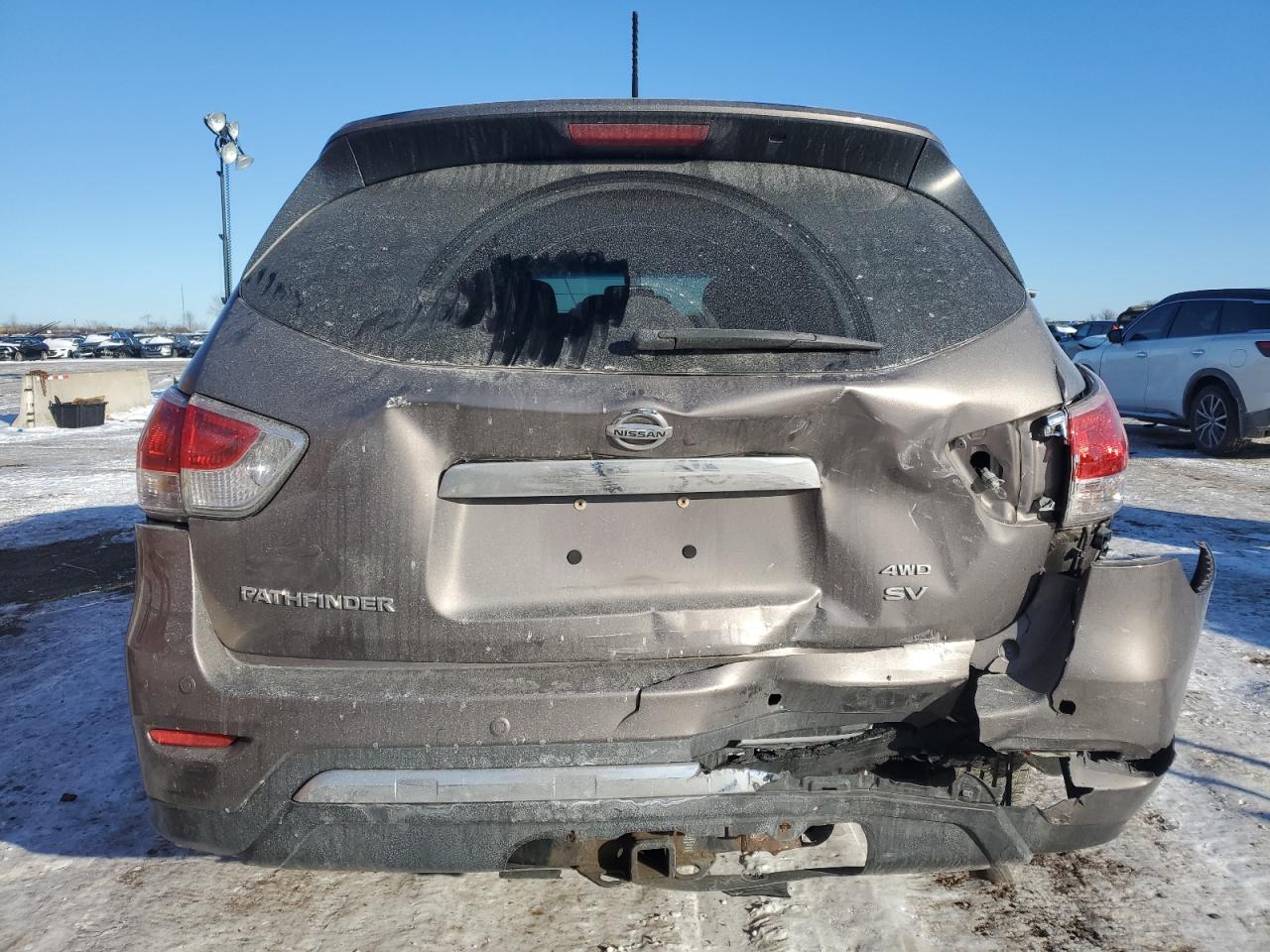 2014 Nissan Pathfinder VIN 5N1AR2MM6EC667188 Copart auction photo, burn / rear end damage thumbnail 6