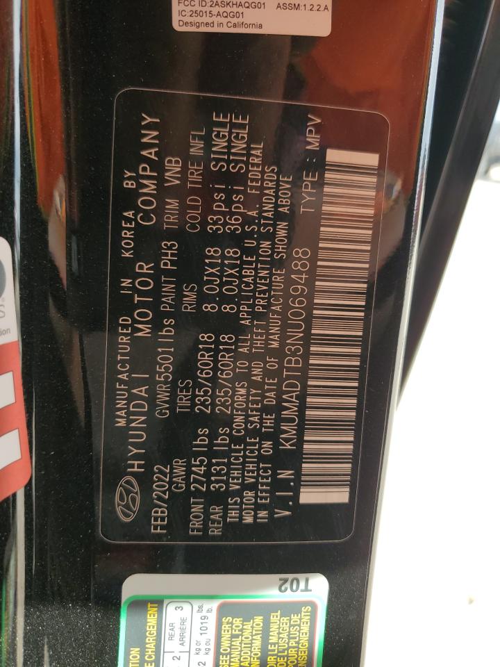 2022 Genesis Gv70 VIN KMUMADTB3NU069488 Copart auction photo, side damage thumbnail 13