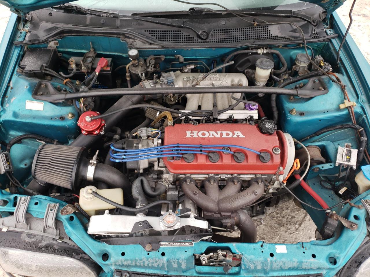 1992 Honda Civic VIN 2HGEH235XNH551607 Copart auction photo, all over damage thumbnail 11