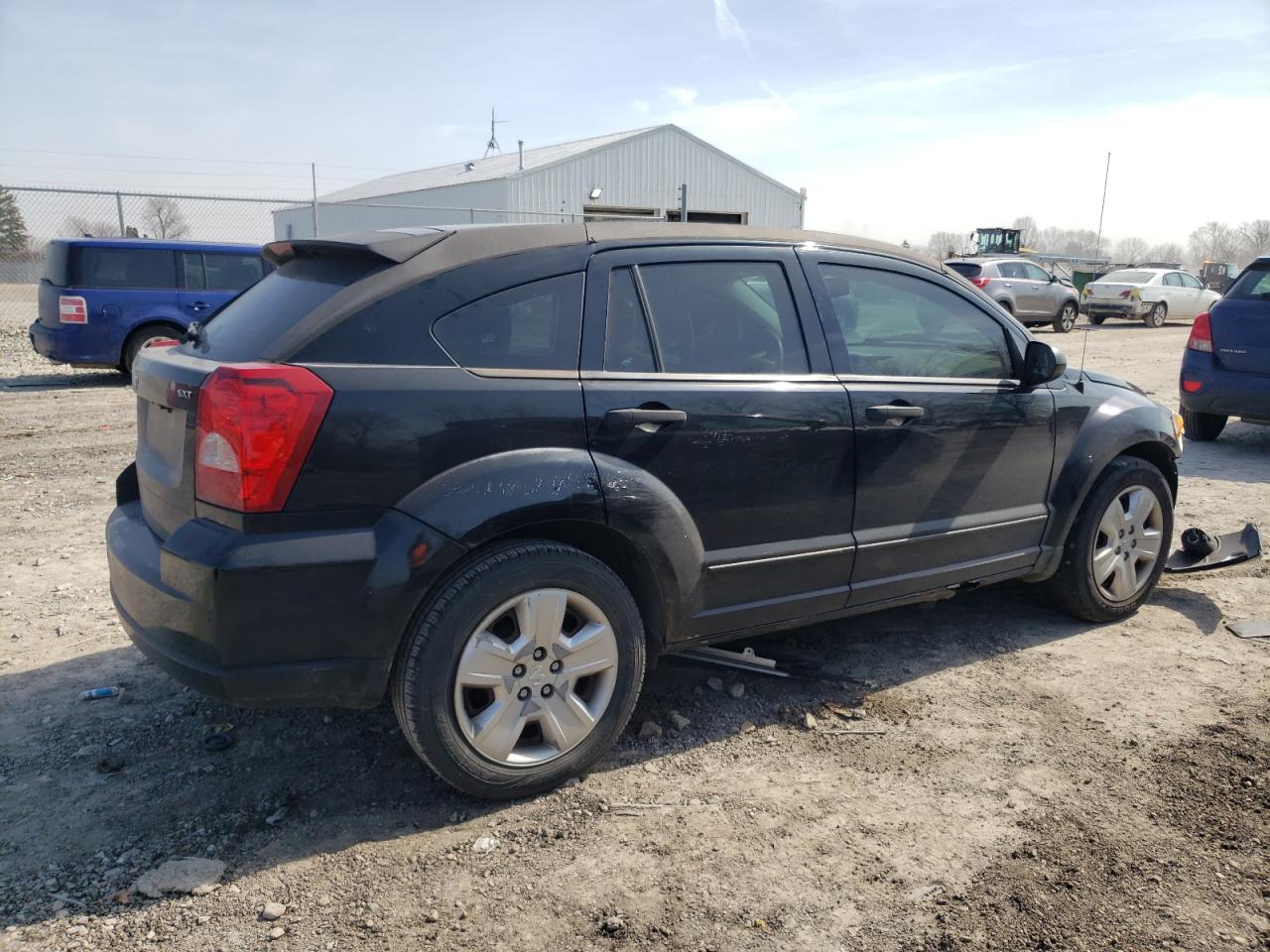 2007 Dodge Caliber VIN 1B3HB48C47D314273 Copart auction photo, front end / side damage thumbnail 3