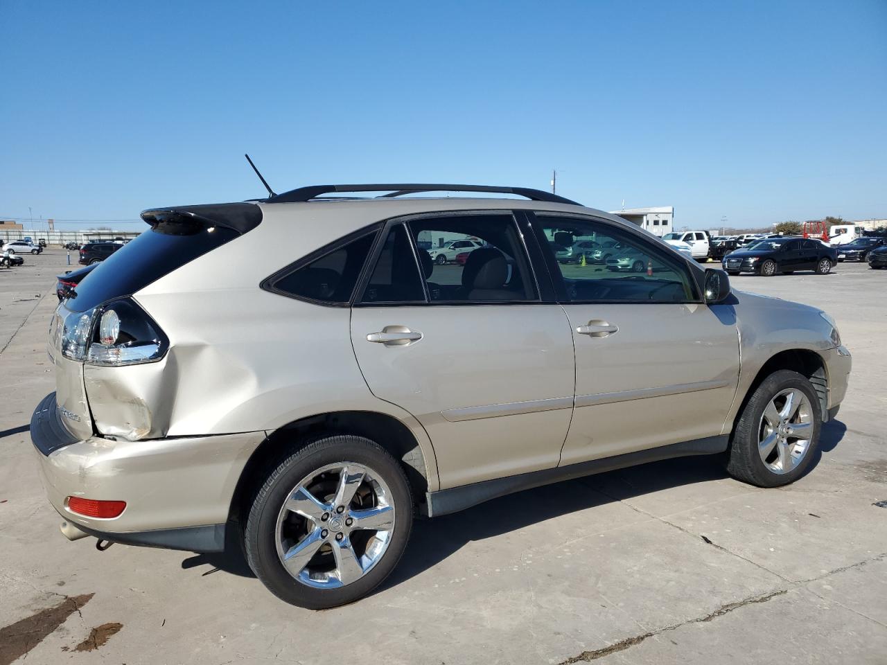 2004 Lexus RX VIN JTJGA31U340038114 Copart auction photo, rear end / side damage thumbnail 3