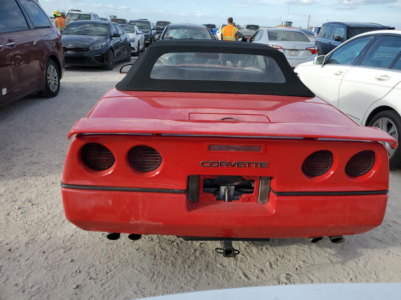 1986 Chevrolet Corvette VIN 1G1YY6782G5905355 Copart auction photo, water/flood damage thumbnail 6