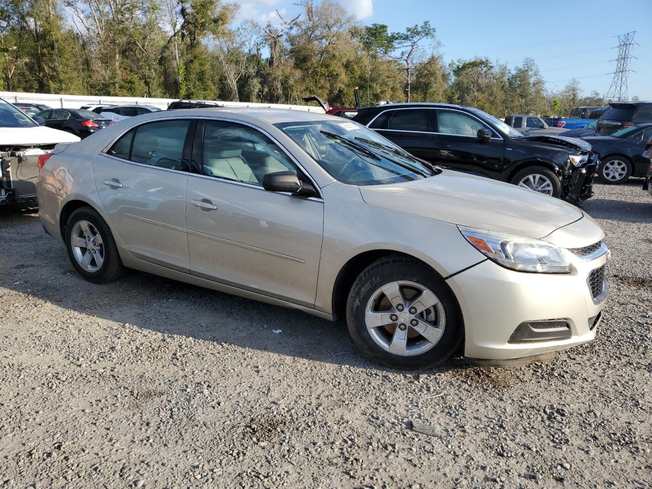 2014 Chevrolet Malibu VIN 1G11B5SL5EF186053 Copart auction photo, side / front end damage thumbnail 4