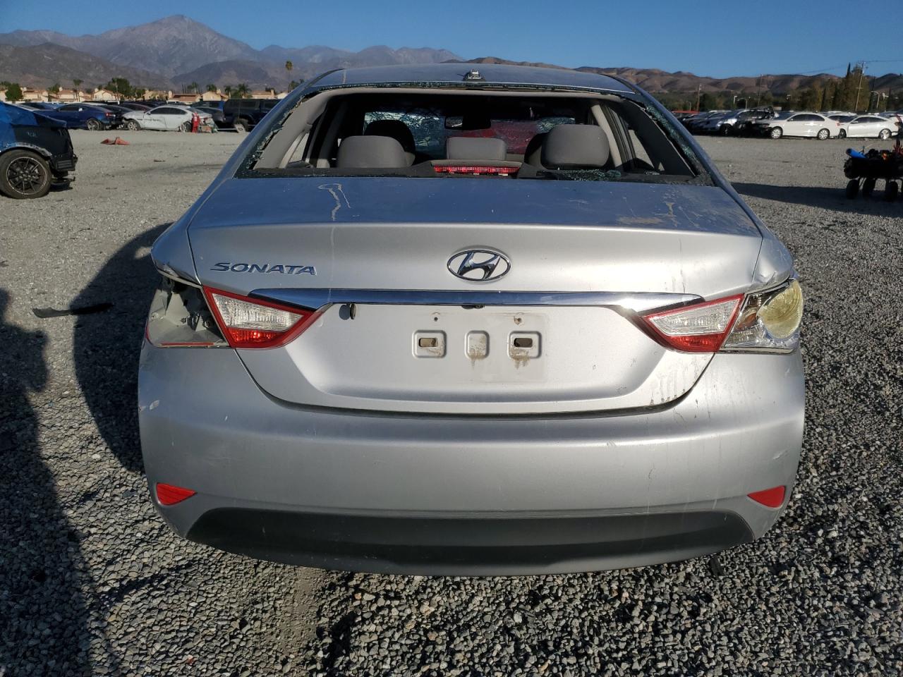 2014 Hyundai Sonata VIN 5NPEB4AC5EH906025 Copart auction photo, vandalism / front end damage thumbnail 6