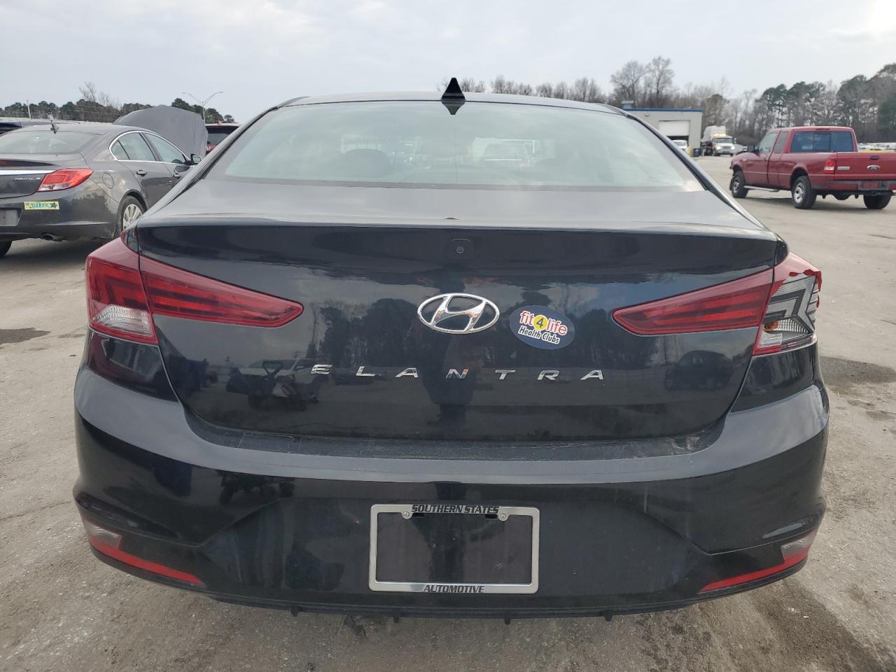 2020 Hyundai Elantra VIN KMHD84LF5LU100783 Copart auction photo, side / undercarriage damage thumbnail 6