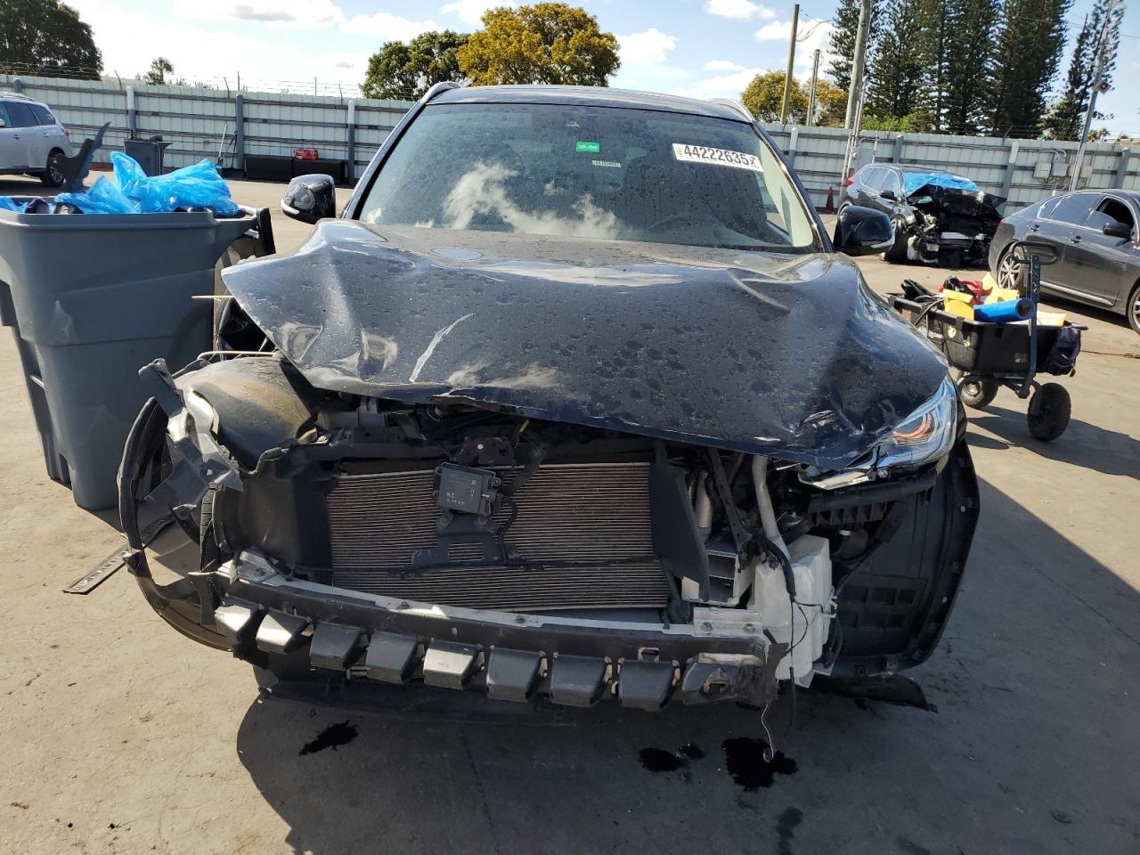 2019 Infiniti QX50 VIN 3PCAJ5M3XKF138197 Copart auction photo, front end damage thumbnail 5