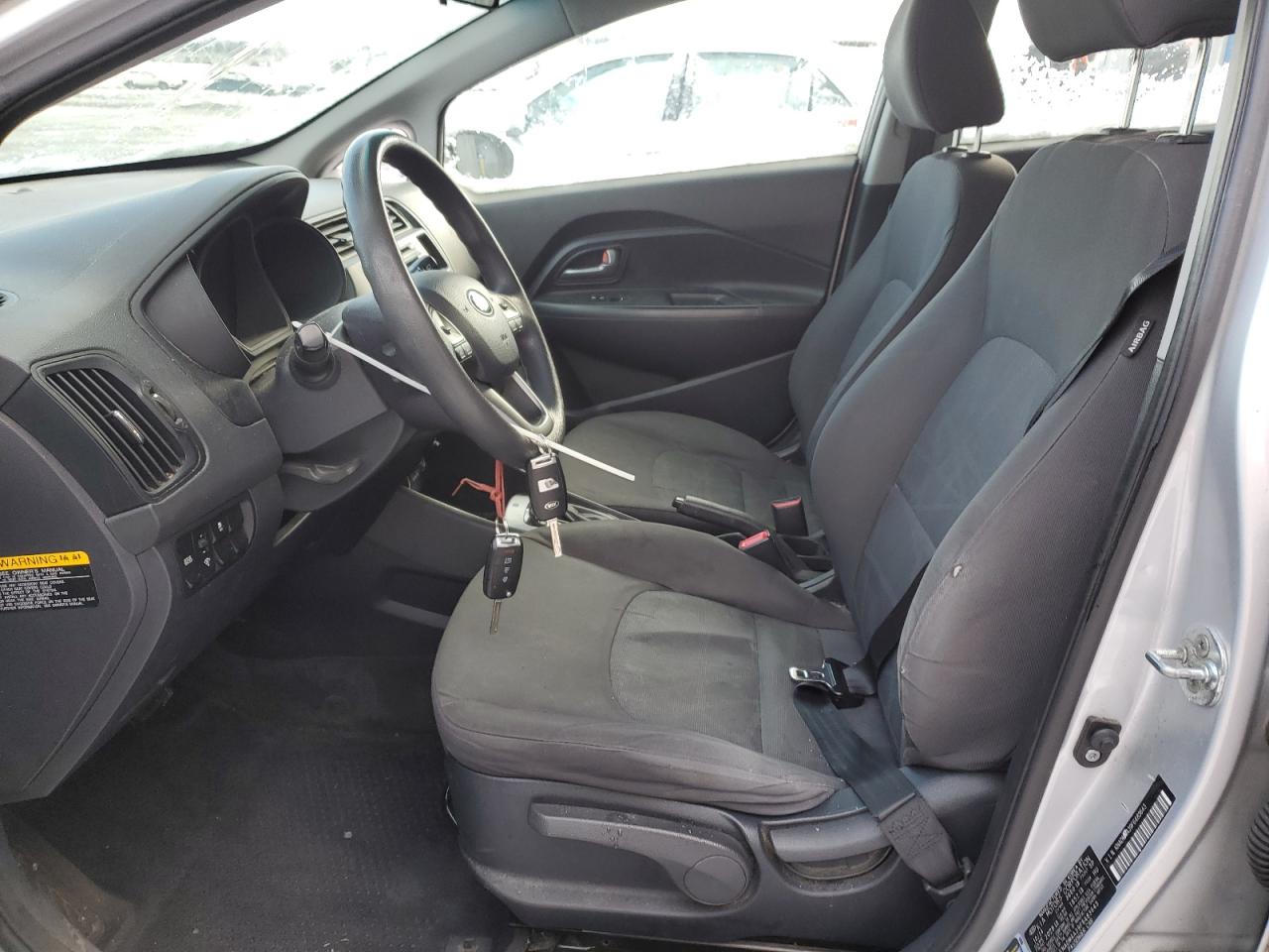 2015 KIA Rio VIN KNADM4A39F6483643 Copart auction photo, rear end damage thumbnail 7