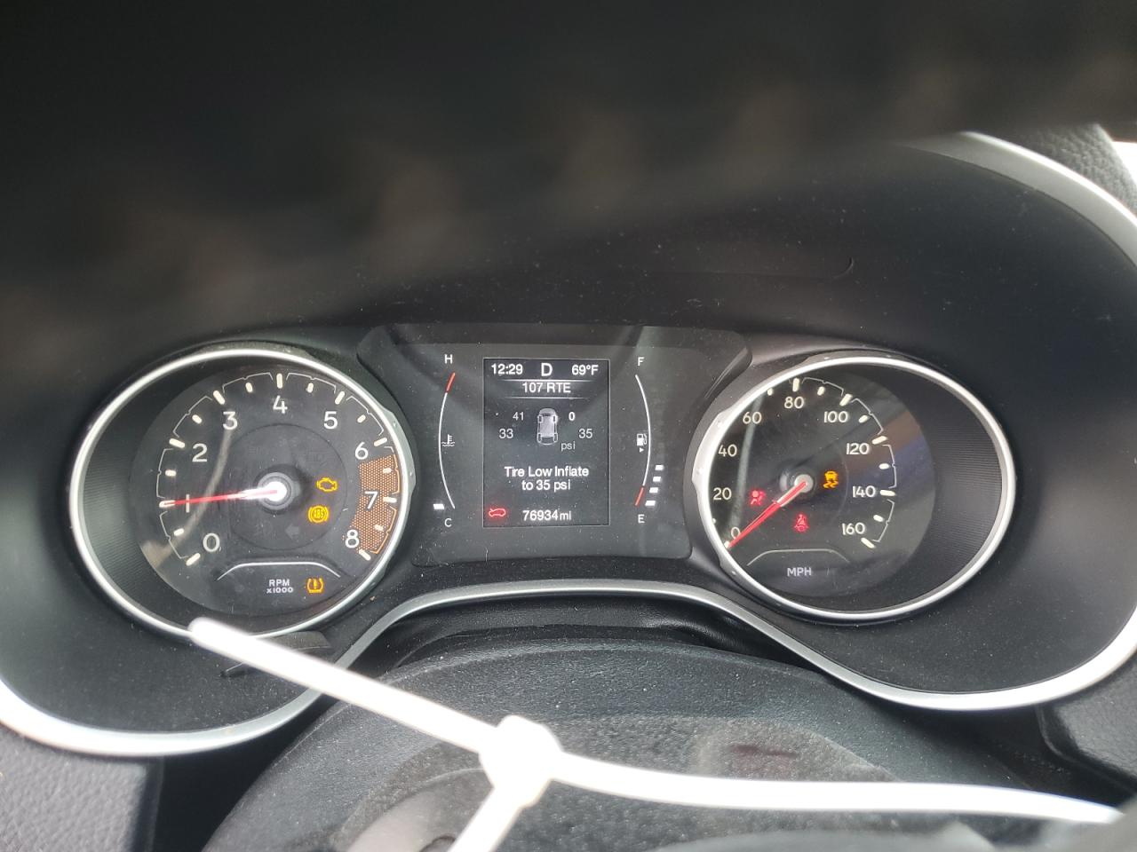 2018 Jeep Compass VIN 3C4NJCBB5JT410848 Copart auction photo, front end / side damage thumbnail 9