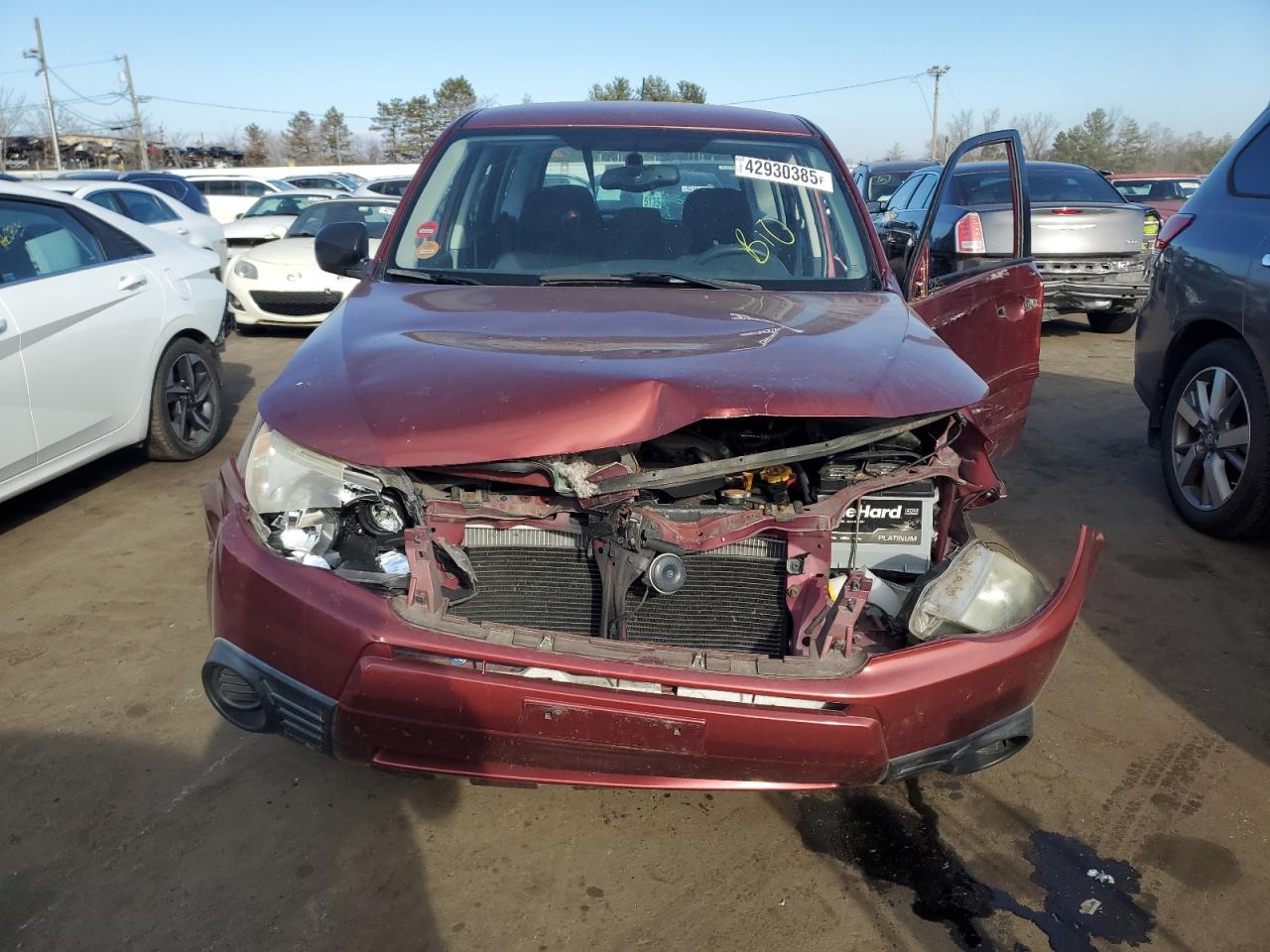 2009 Subaru Forester VIN JF2SH61679H745948 Copart auction photo, front end / side damage thumbnail 5