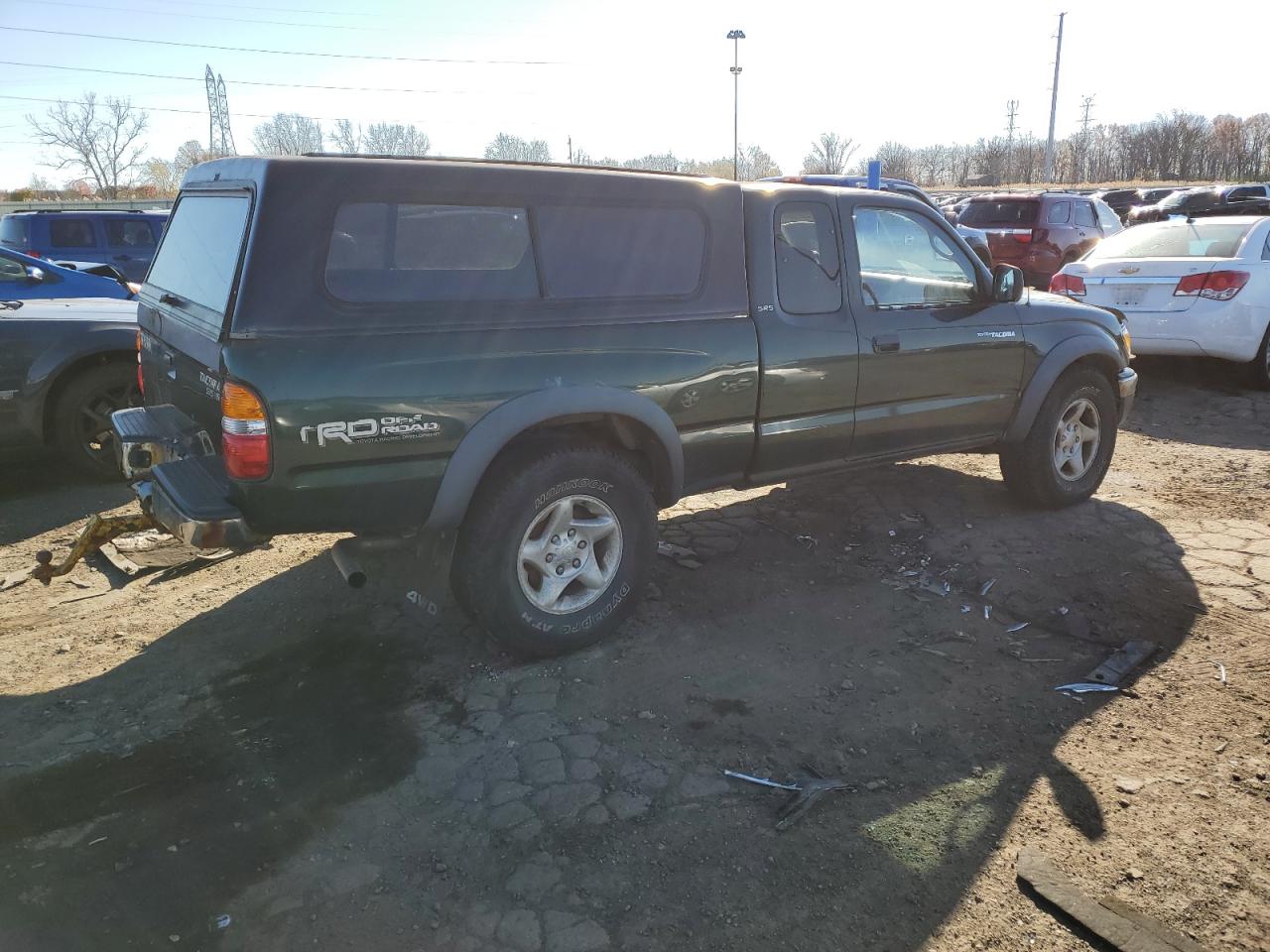 2001 Toyota Tacoma VIN 5TEWN72N81Z718555 Copart auction photo, all over damage thumbnail 3