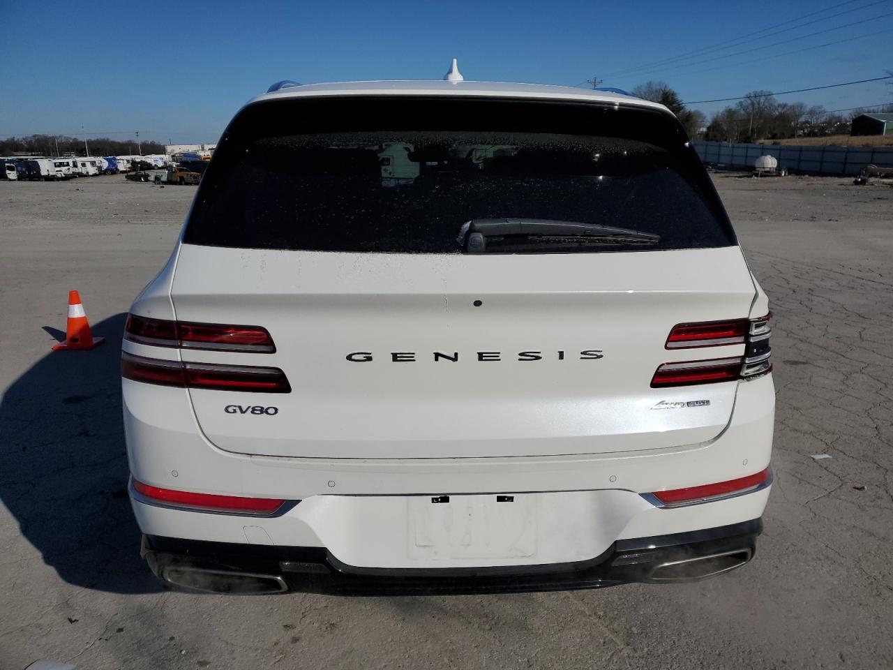 2023 Genesis Gv80 VIN KMUHCESC1PU110005 Copart auction photo, side / front end damage thumbnail 6
