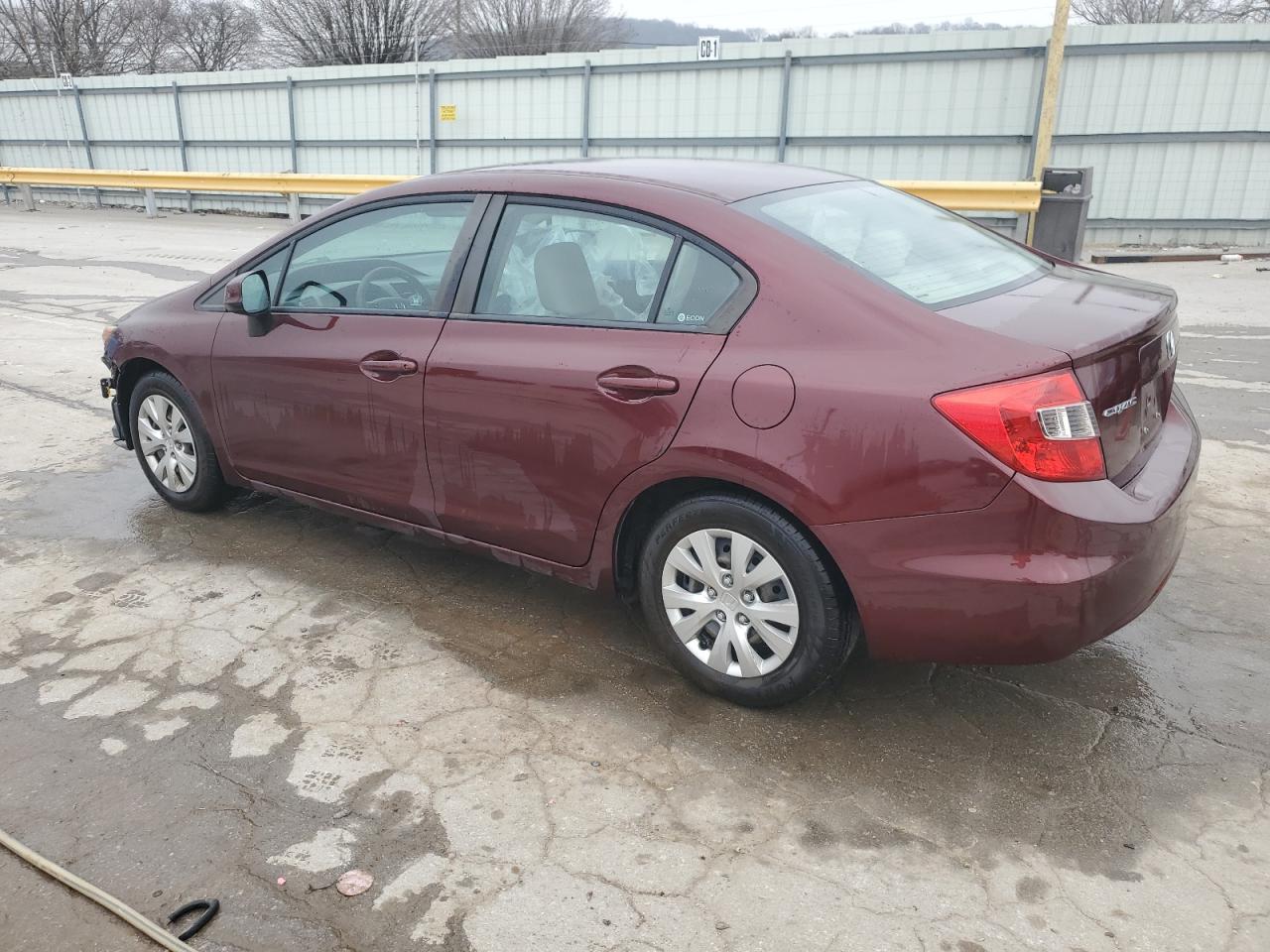 2012 Honda Civic VIN 19XFB2F58CE074491 Copart auction photo, front end damage thumbnail 2