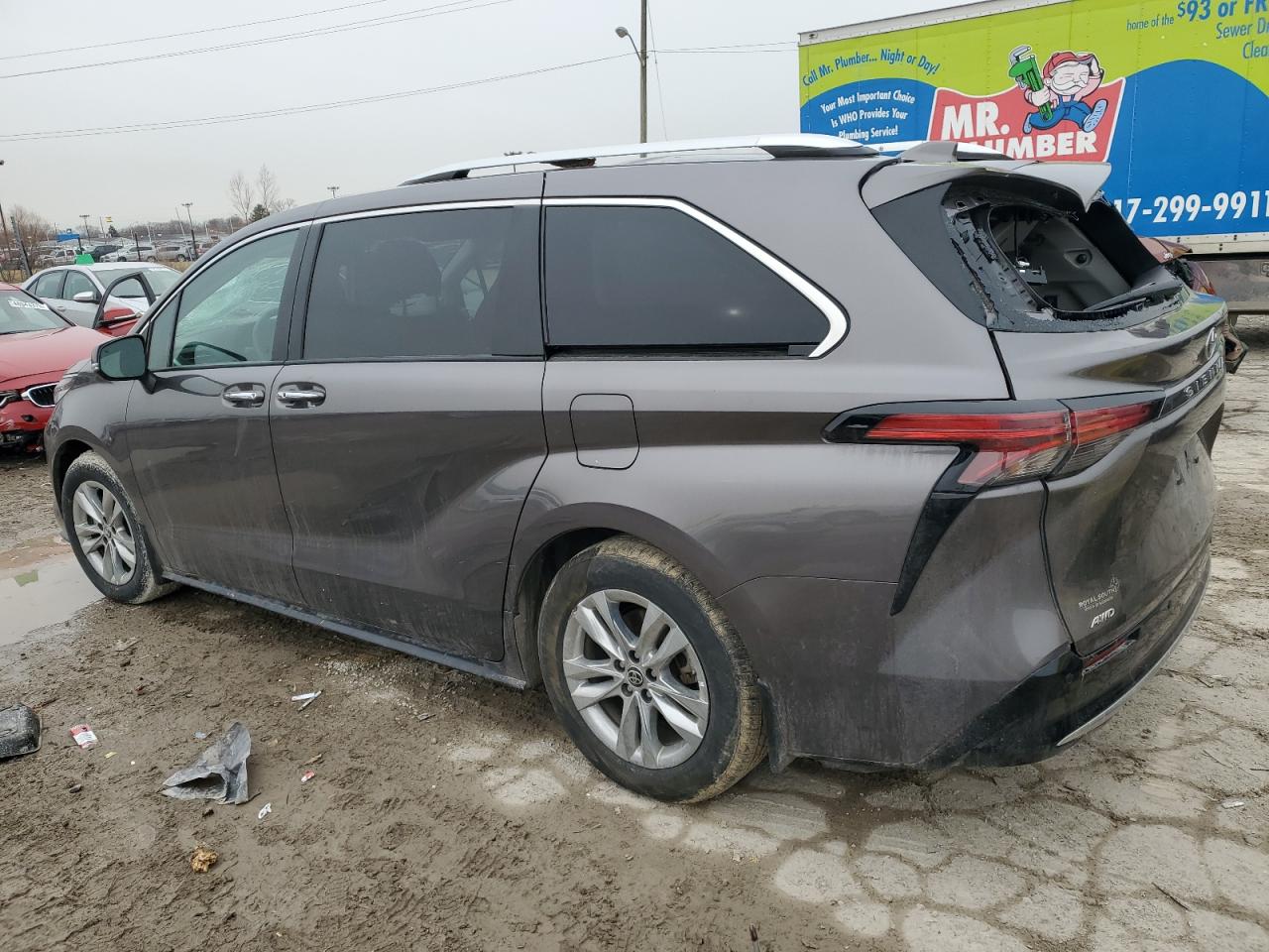 2023 Toyota Sienna VIN 5TDZSKFCXPS095334 Copart auction photo, rear end / minor dent/scratches damage thumbnail 2