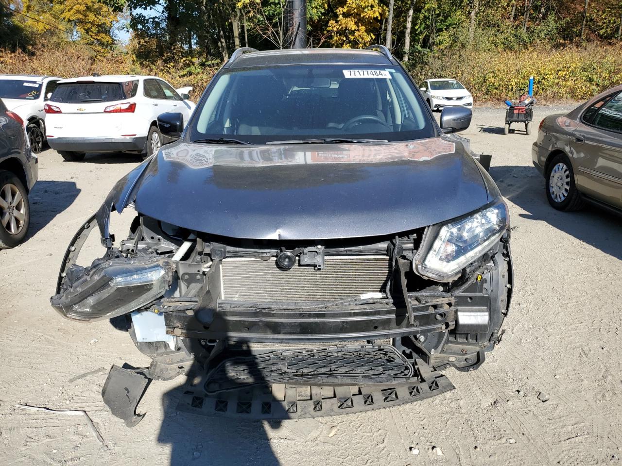 2016 Nissan Rogue VIN KNMAT2MT4GP723685 Copart auction photo, front end / side damage thumbnail 5