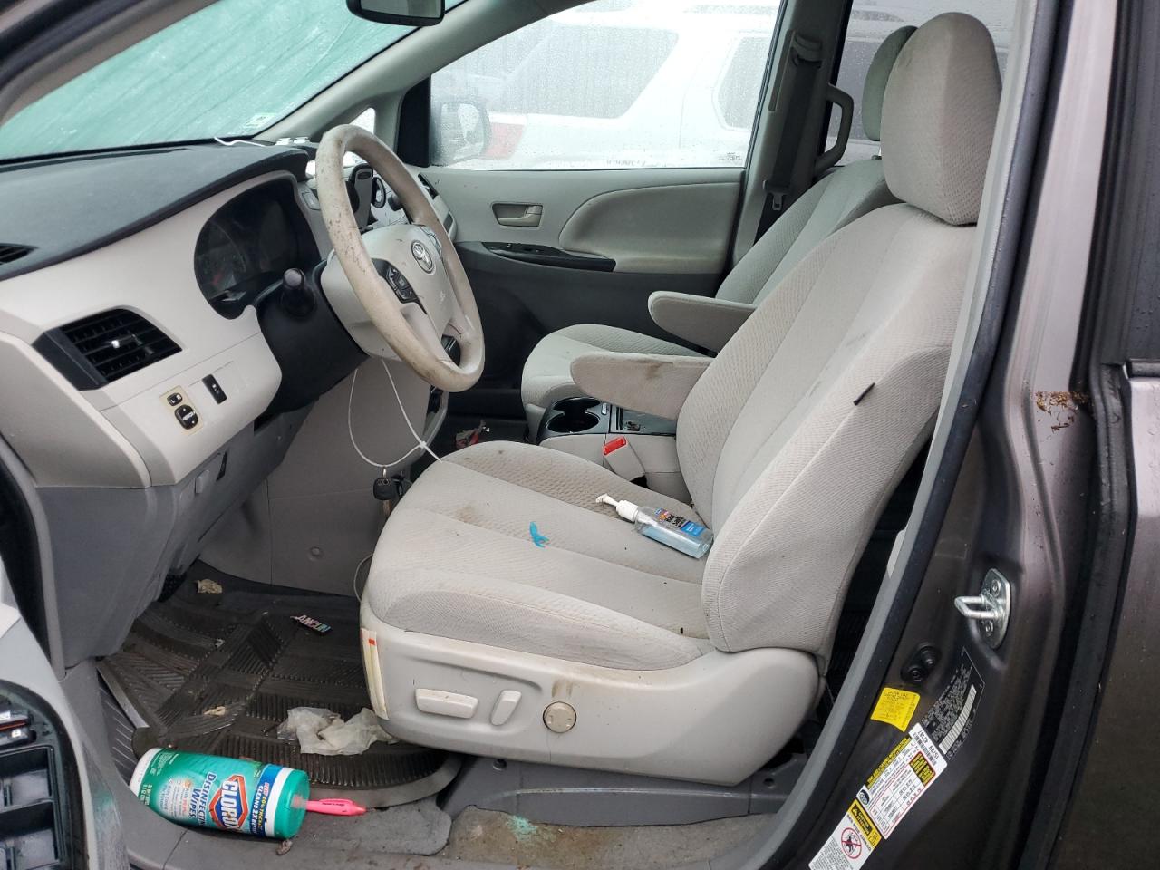 2012 Toyota Sienna VIN 5TDKK3DC3CS255901 Copart auction photo, water/flood damage thumbnail 7
